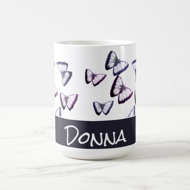 Mug Cute personnalisée Très tendance Beau café papillo (Centre)