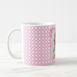 Mug Cute Personnalisée une photo rose