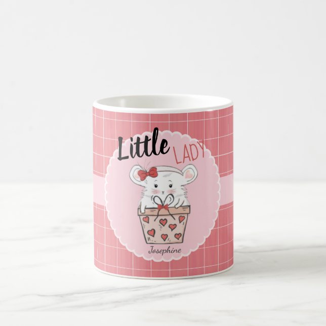 Mug Cute Petit Lady Hamster Girl Rose (Centre)