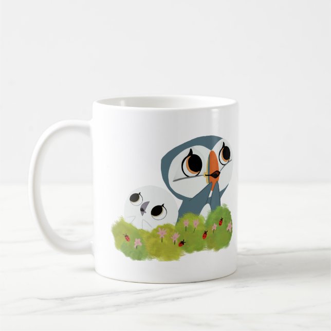 Mug Cute puffin rock design enfants (Gauche)