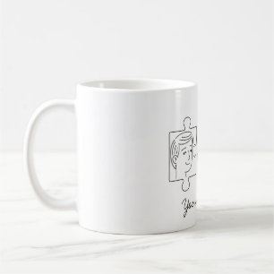 Mug Cute Puzzle Couple "Tu Me Complètes" Saint-Valenti