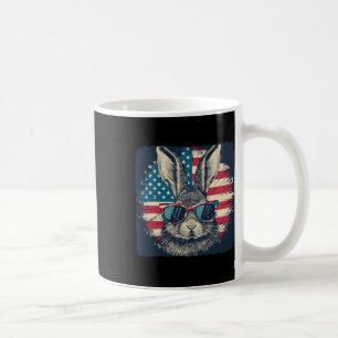 Mug Cute Rabbit American Patriot 4 juillet cadeau Amou