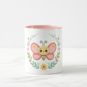 Mug Cute, ressort/papillon