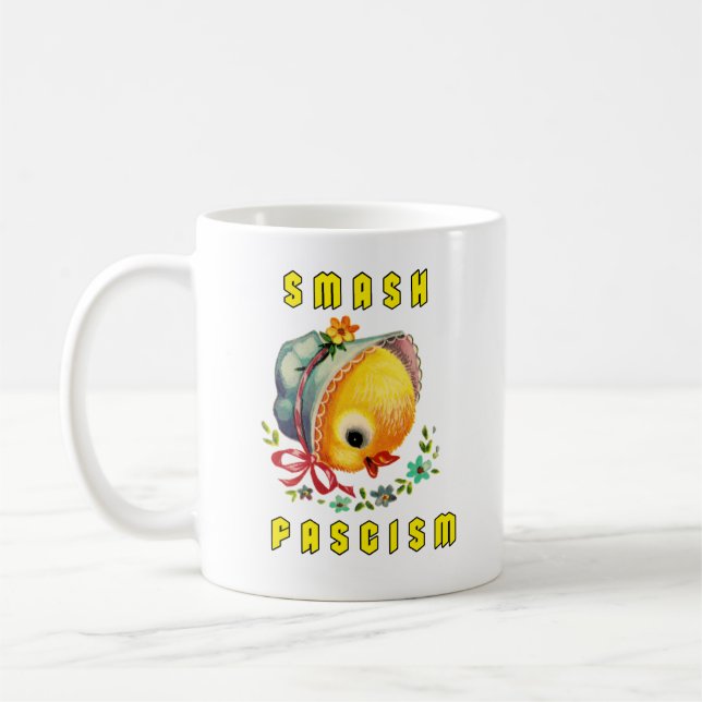 Mug Cute Retro Chick - Fascisme Smash (Gauche)