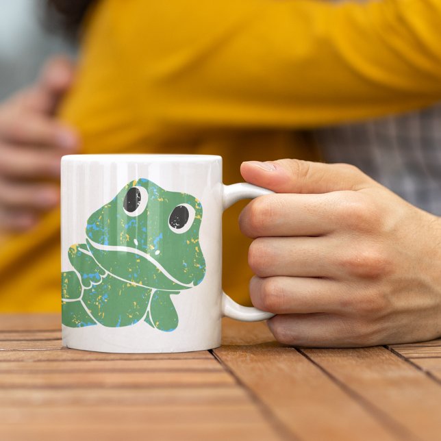Mug Cute Retro Frog Graphic Personnalisé (Créateur téléchargé)