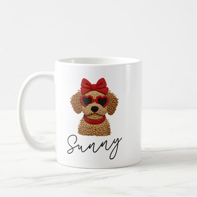 Mug Cute RN Crochet Dog Valentine’s Day  (Gauche)