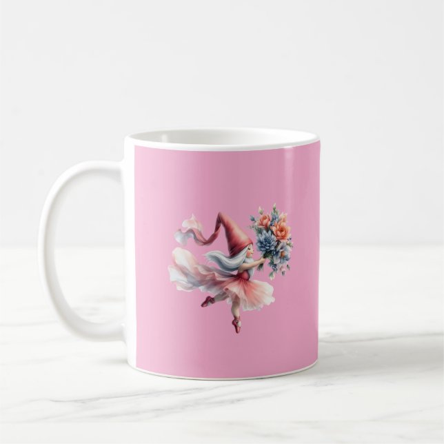 Mug Cute Round Gnome in Pink Tutu Men's T-Shirt (Gauche)