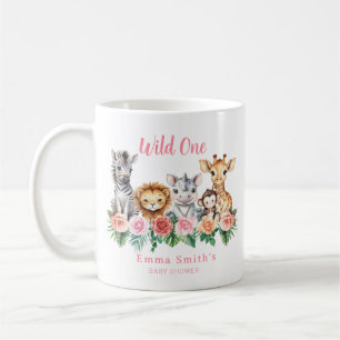 Mug Cute Safari Animaux Fille Baby shower
