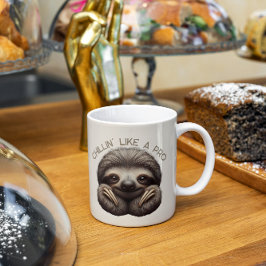 Mug Cute Sloth Chillin comme un Pro