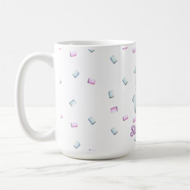 Mug Cute Snowman Marshmallow Personnalisé (Gauche)