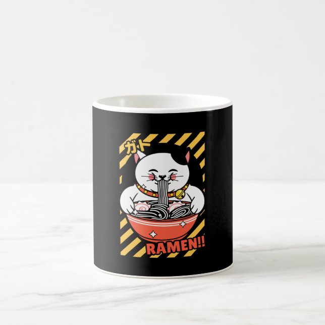 Mug Cute Spread Love Lucky Chat du Japon Manger Ramen (Centre)