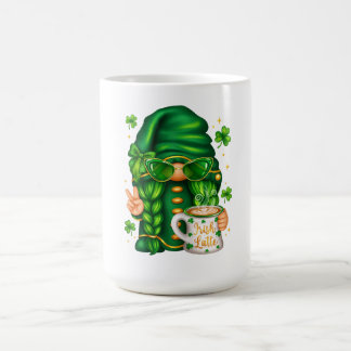 Mug Cute St Patricks Day Gnome Drinking Coffee