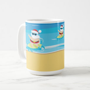 MUG CUTE SURF NOËL SANTA CLAUS