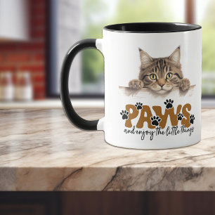Mug Cute Tabby Stripe Kitten Patrouilles et Profitez