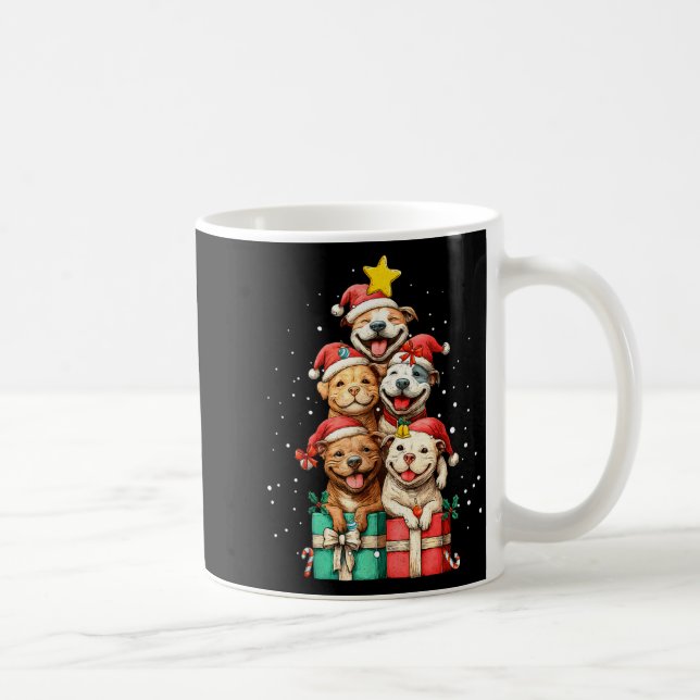 Mug Cute Tbull Le Ttie Christmas Tree Xmas Hat  (Droite)