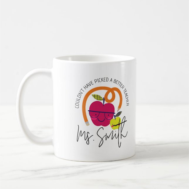 Mug Cute Teacher Appreciation Thank your Gift Custom (Gauche)