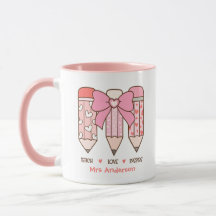 Cute Teacher's Valentine Pencil Custom