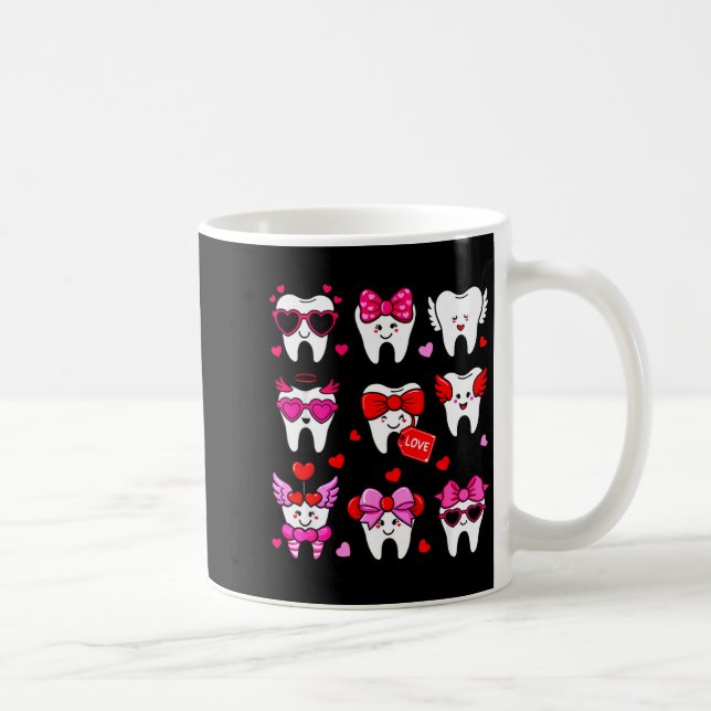 Mug Cute Teeth Love Valentine's Day Dental  (Droite)