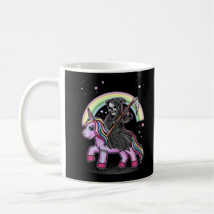 Mug Cute Unicorn Reaper Rainbow Pastel Goth Kawaii
