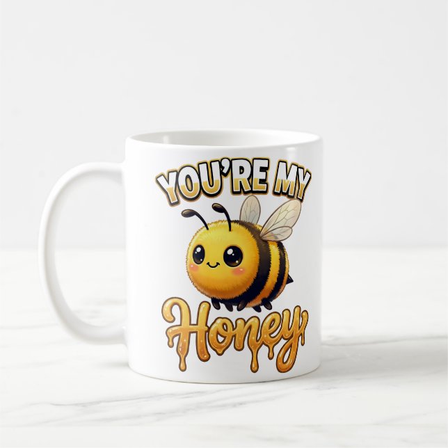 Mug Cute Valentine Bee – You’re My Honey (Gauche)