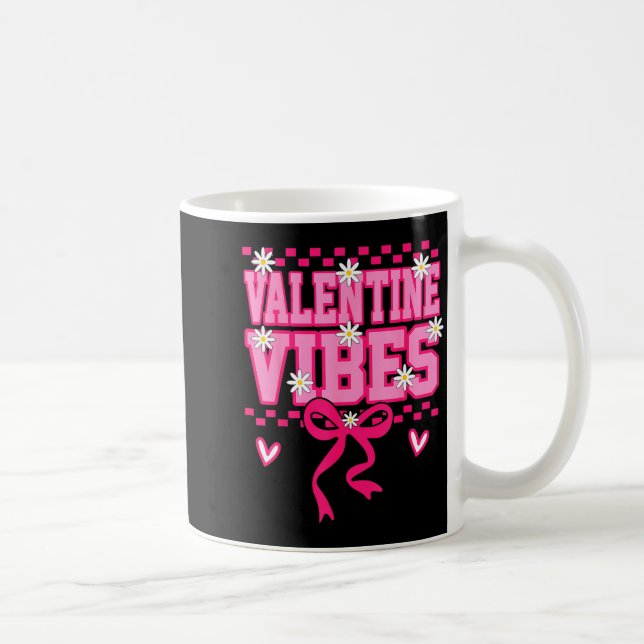 Mug Cute Valentine Vibes Smile Face Valentines Day Gir (Droite)