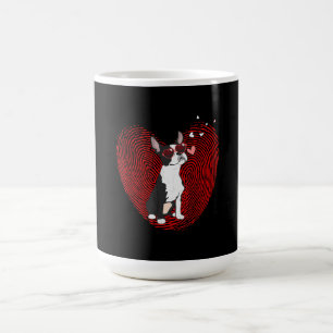 Mug Cute Valentines Day Boston Terrier Graphic Heart