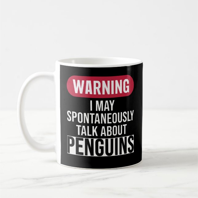 Mug Cute Warning May Spontaneously Talk About Pancake (Gauche)