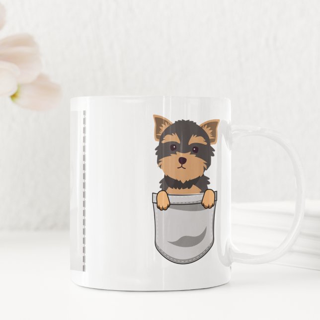 Mug Cute Yorkshire Terrier pour entraîneur de chiens A (Créateur téléchargé)