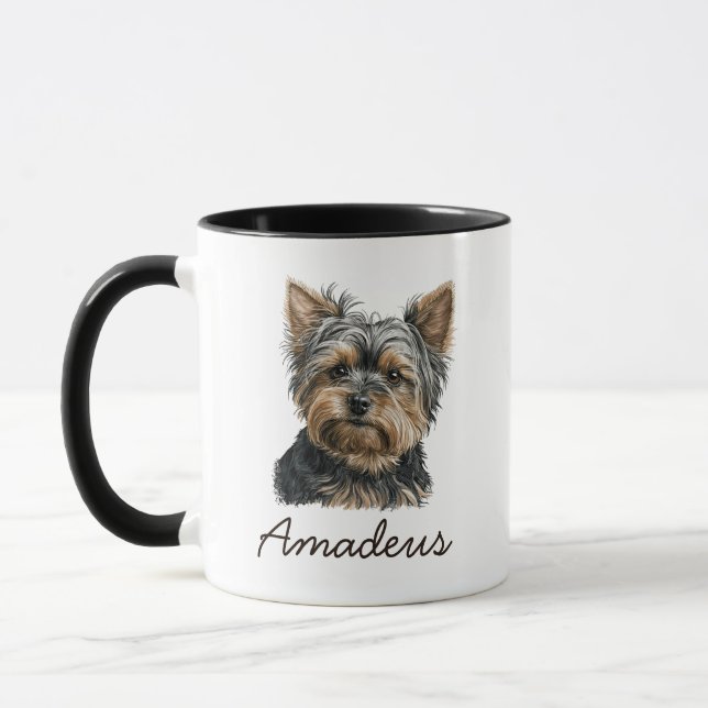 Mug Cute Yorkshire Terrier Yorkie Amoureux des chiens  (Gauche)