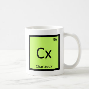 Mug Cx - Chat Chartreux Chimie Symbole du tableau péri