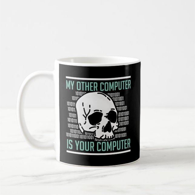 Mug Cyber Hacker Computer Security Expert Cybersecurit (Gauche)