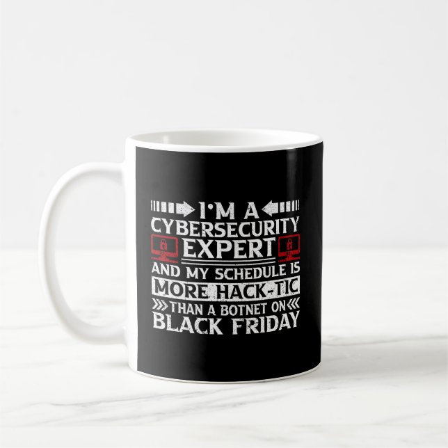 Mug Cyber-pirate De Sécurité Et Cyber-Professionnel De (Gauche)