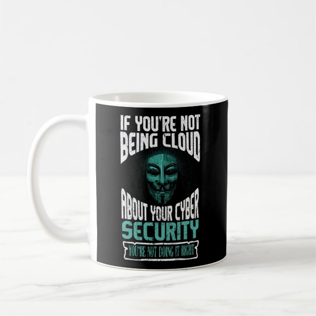 Mug Cyber-pirate De Sécurité Et Cyber-Professionnel De (Gauche)
