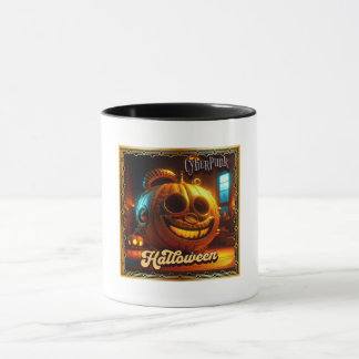 MUG CYBERPUNK HALLOWEEN CITROUILLE
