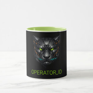 Mug Cyberpunk Panther Gamer Cybernétique Personnalisé