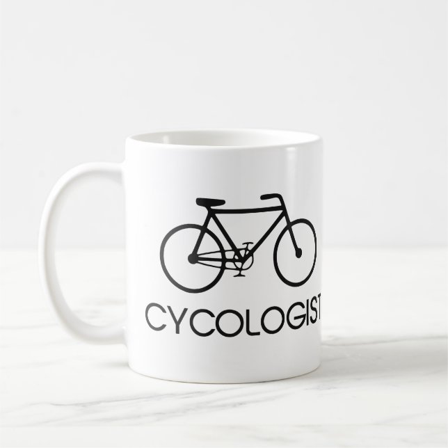 Mug Cycle de recyclage de Cycologist (Gauche)
