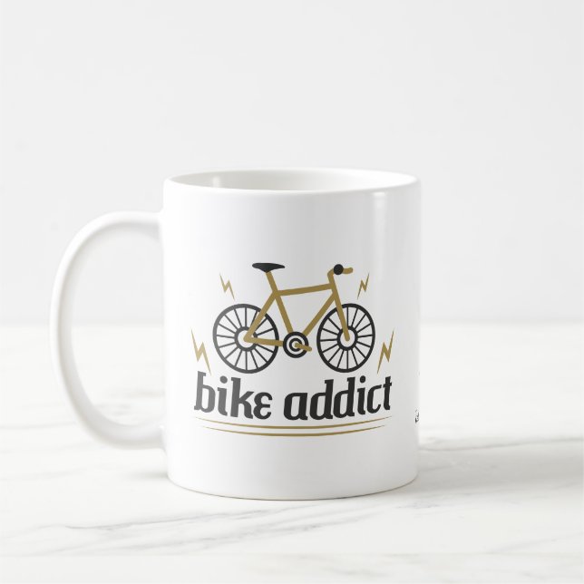 Mug Cycliste Cycliste Personnalisé Vélo (Gauche)