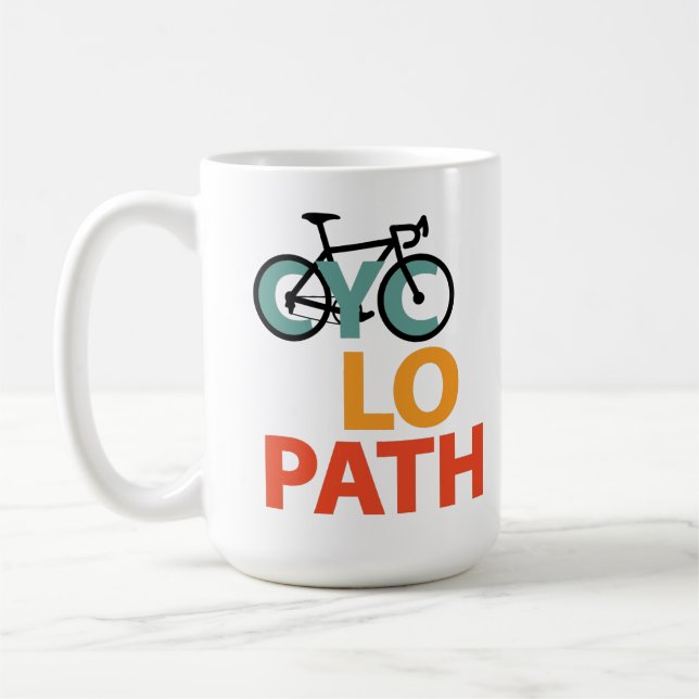 Mug Cyclopath drôle Cyclisme (Gauche)