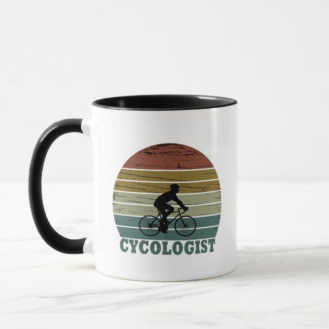 Mug Cycologiste drôle dire vélo (Gauche)