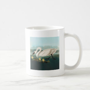 Mug cygne audubon cygnes d'eau blanche