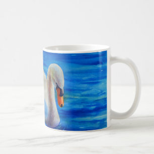 Mug Cygne blanc, aquarelle