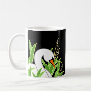 Mug Cygne blanc parmi les roseaux
