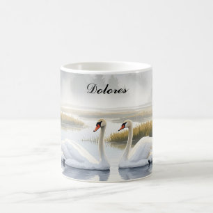 Mug Cygnes trompettes