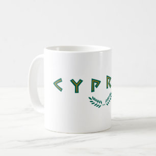 Mug cypros text Cyprus country symbol greek nation tra