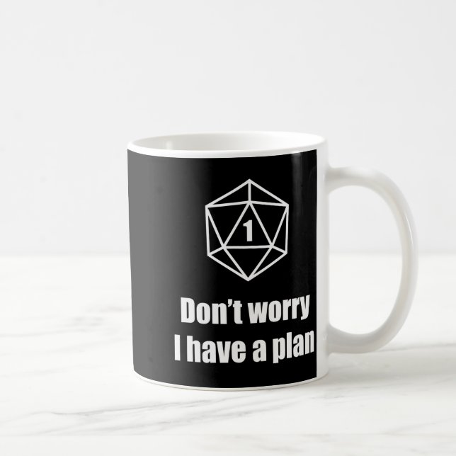 Mug D20 Fail Dont Worry I Have A Plan  (Droite)