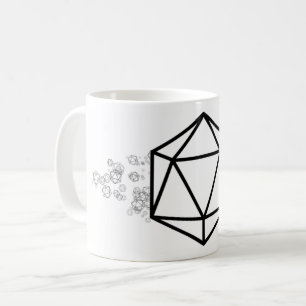 Mug D20 mourir à vingt côtés 