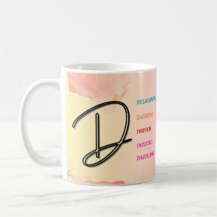 Mug "D" initial (11oz)