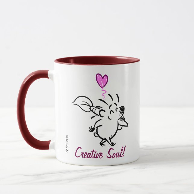 Mug DAB the ARTIST HEDGEHOG (Gauche)