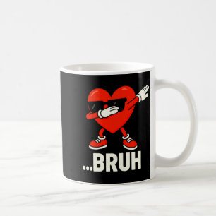 Mug Dabbing Heart Célibataires Bruh Mème Drôle Saint V