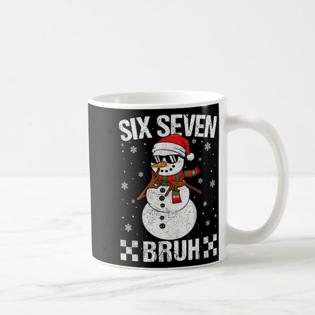 Mug Dabbing Santa Snowman 6 7 Meme Christmas Six Seven (Droite)